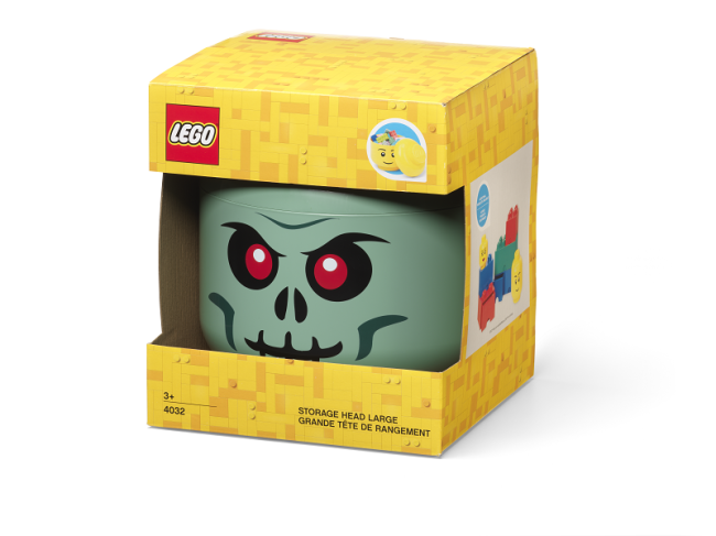 40320811 LEGO suur peakujuline hoiuklots Green Skeleton